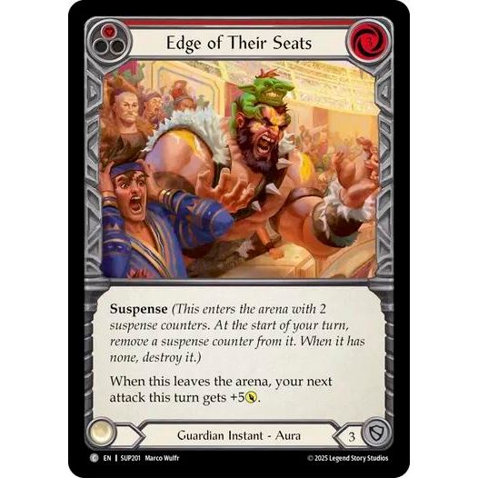 Image for Edge of Their Seats (Red) (SUP201) (SUP) - Flesh and Blood TCG