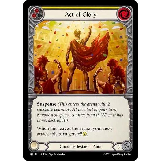 Image for Act of Glory (Yellow) (SUP196) (SUP) - Flesh and Blood TCG