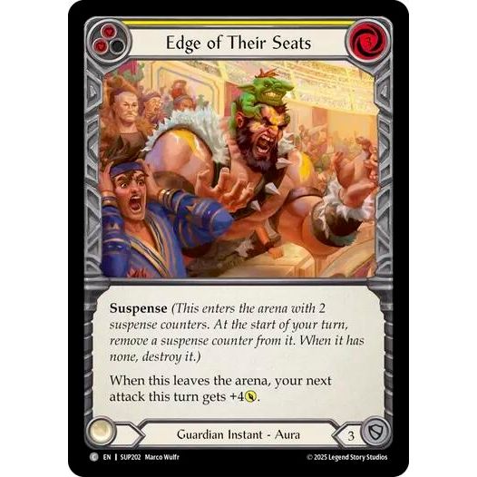 Image for Edge of Their Seats (Yellow) (SUP202) (SUP) - Flesh and Blood TCG