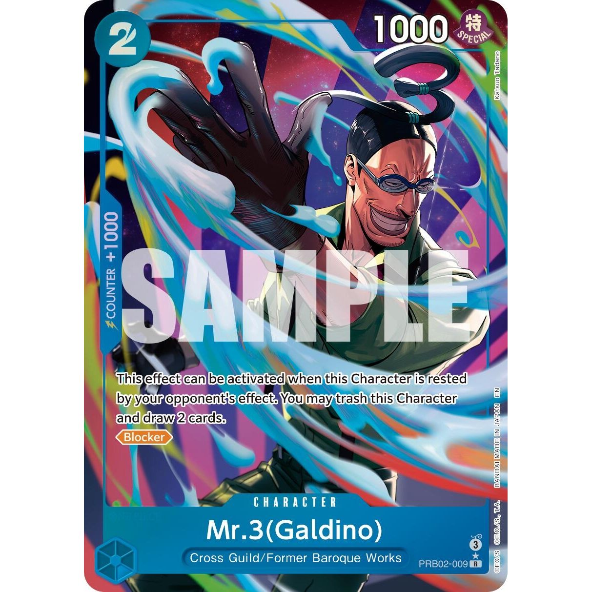 Image for Mr.3(Galdino) - PRB02-009 (Alternate Art) (PRB02-009) (PRB-02) - One Piece Card Game