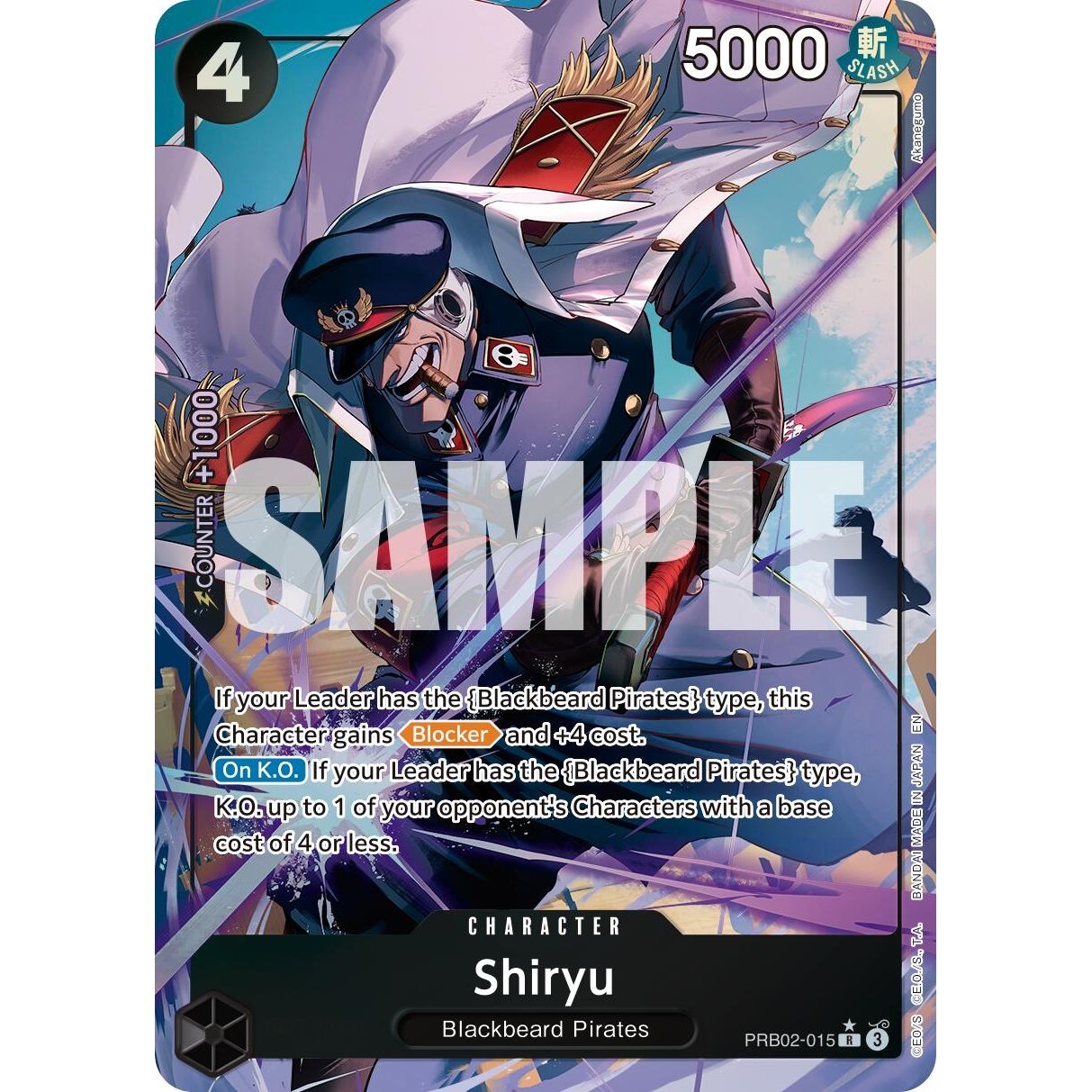 Image for Shiryu (Alternate Art) (PRB02-015) (PRB-02) - One Piece Card Game