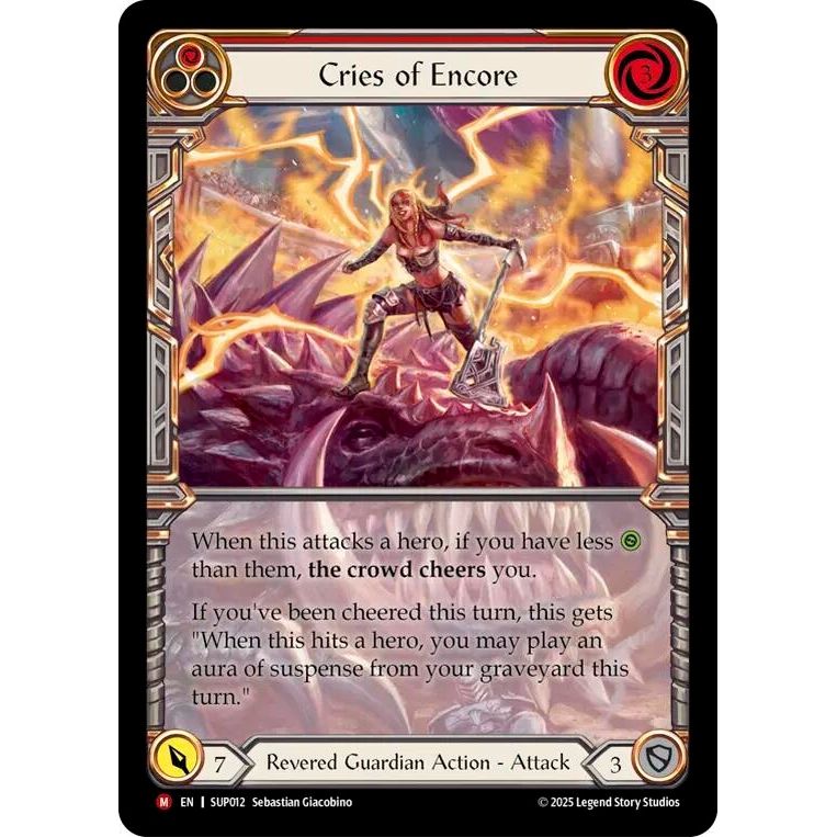 Image for Cries of Encore (Extended Art) (SUP012) (SUP) - Flesh and Blood TCG