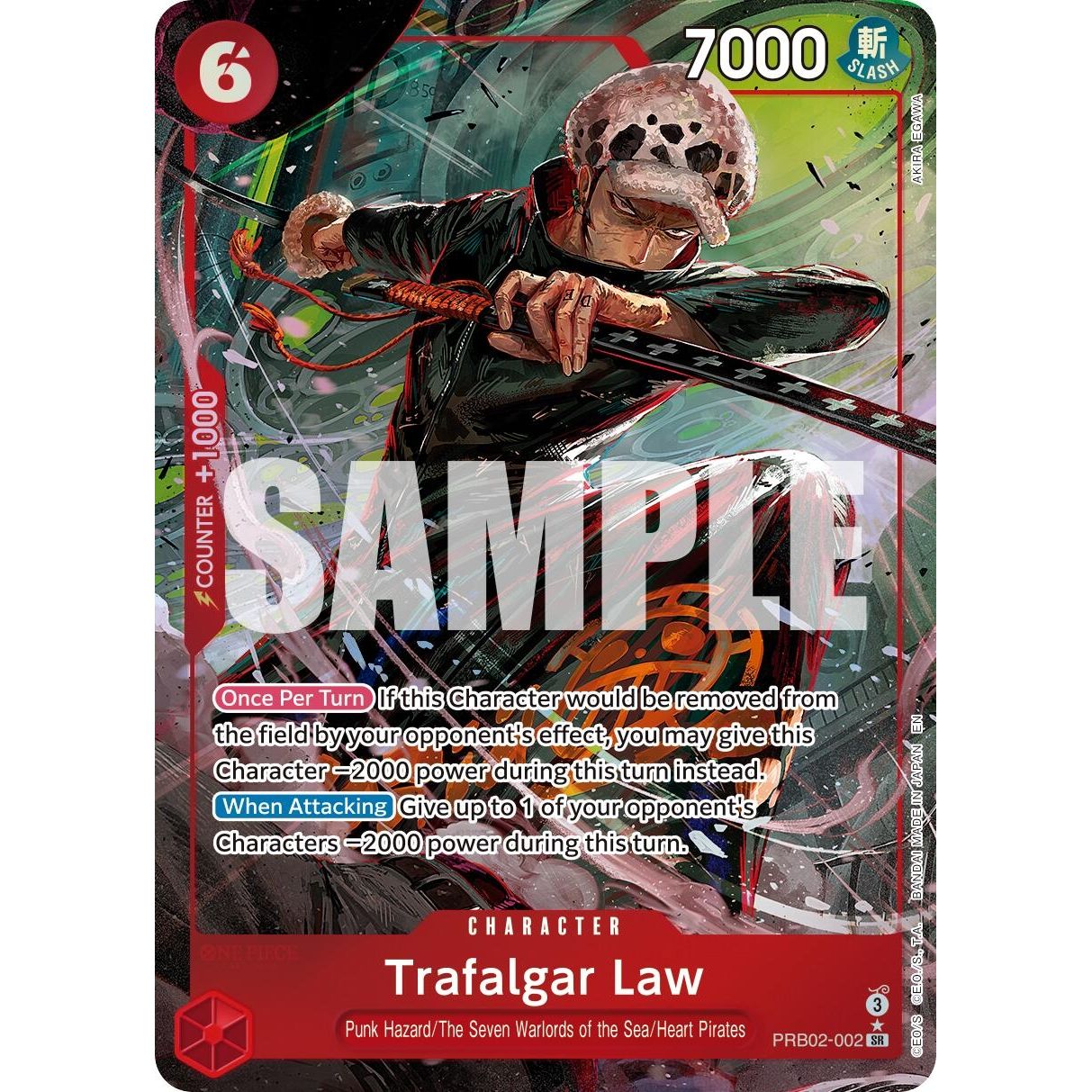 Image for Trafalgar Law - PRB02-002 (Alternate Art) (PRB02-002) (PRB-02) - One Piece Card Game