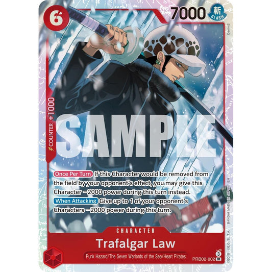 Image for Trafalgar Law - PRB02-002 (PRB02-002) (PRB-02) - One Piece Card Game