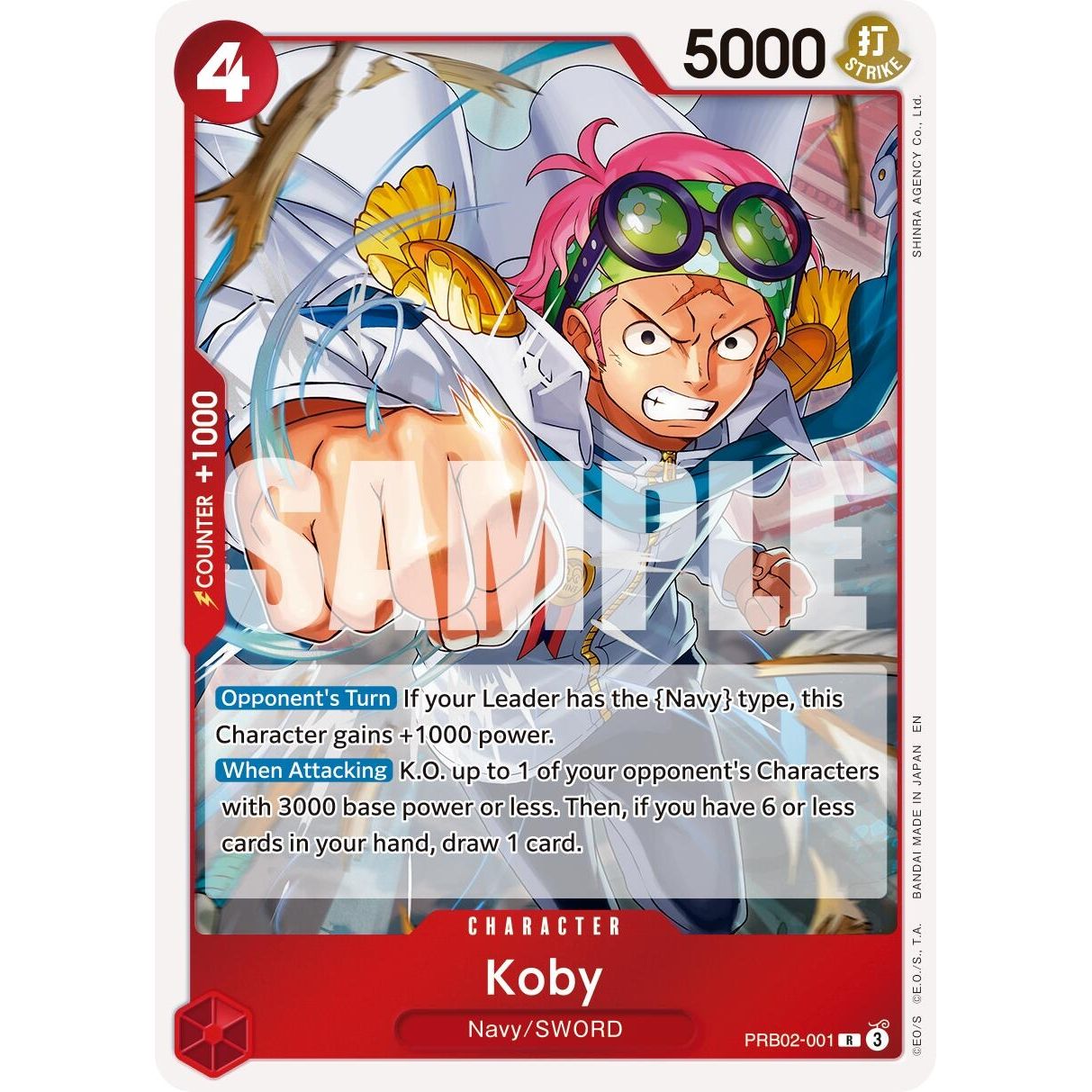 Image for Koby (PRB02-001) (PRB-02) - One Piece Card Game