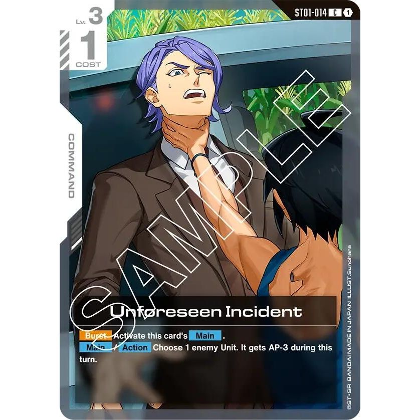 Image for Unforeseen Incident (ST01-014) (ST05) - Gundam Card Game
