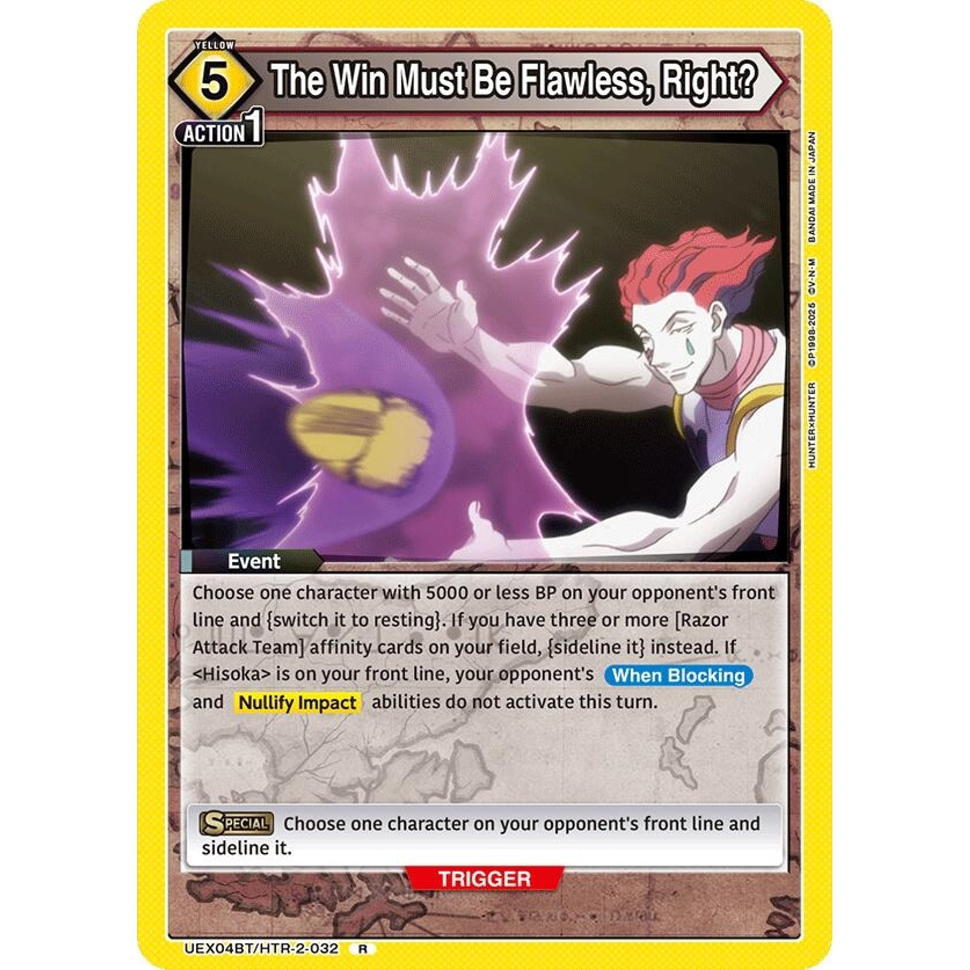 Image for The Win Must Be Flawless, Right? (UEX04BT/HTR-2-032) (UEX04BT) - Union Arena