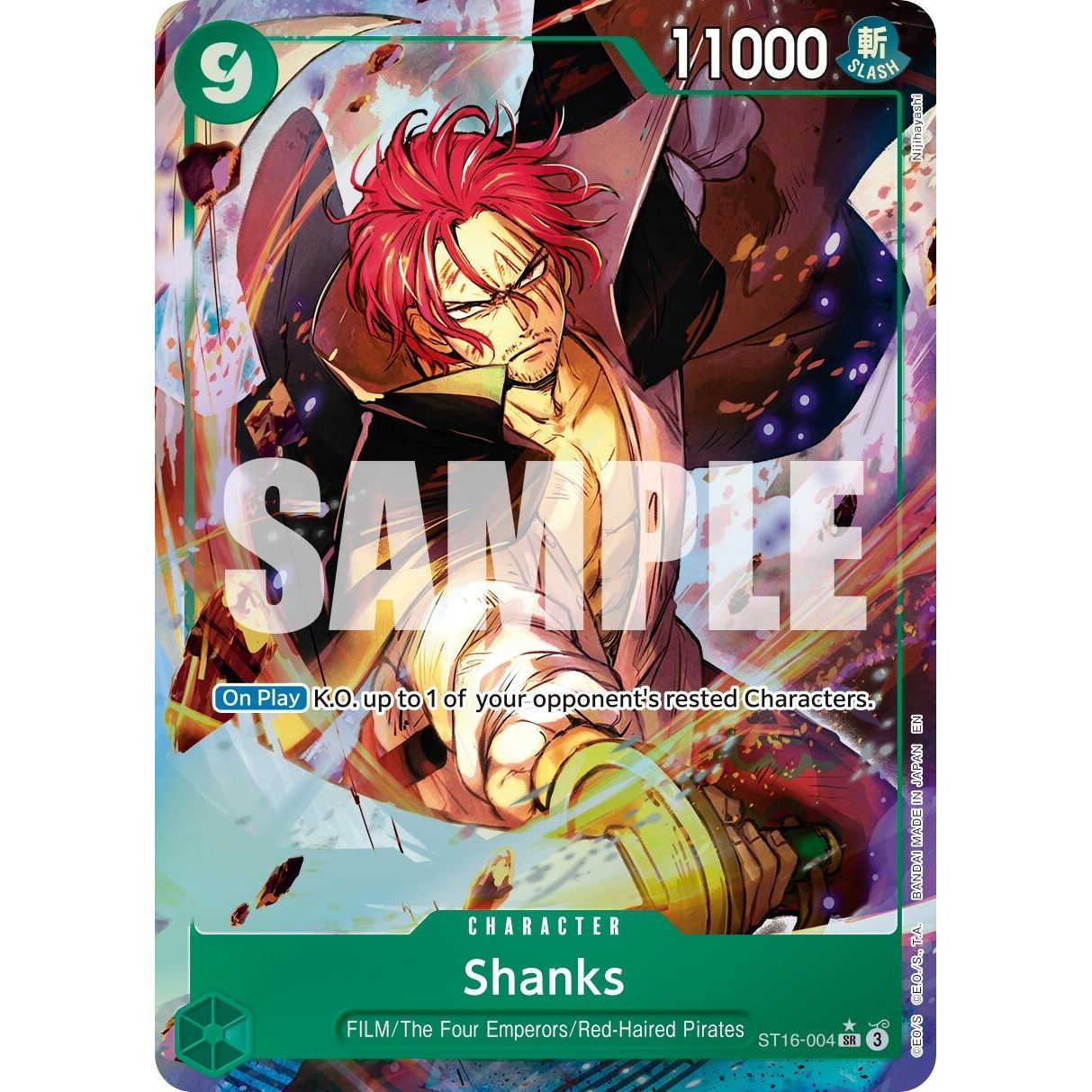 Image for Shanks - ST16-004 (Alternate Art) (ST16-004) (PRB-02) - One Piece Card Game