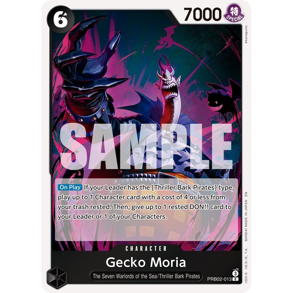 Image for Gecko Moria (PRB02-013) (PRB-02) - One Piece Card Game