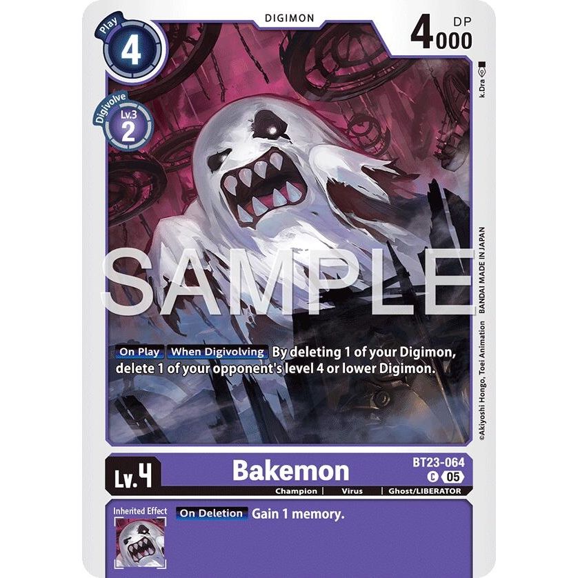Image for Bakemon (BT23-064 C) (BT-23) - Digimon Card Game