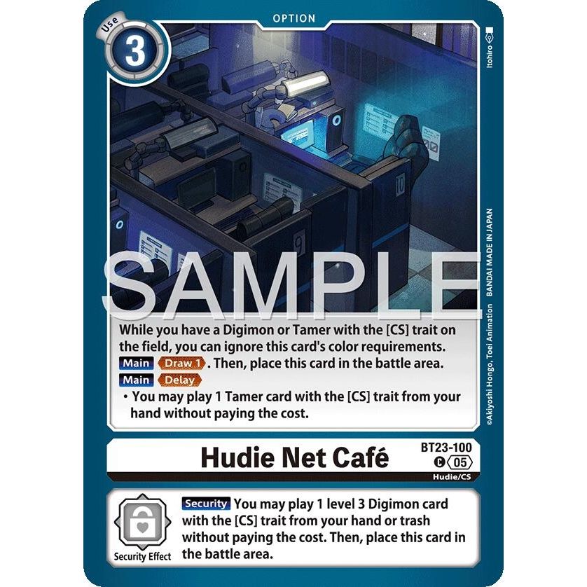 Image for Hudie Net Cafe (BT23-100 C) (BT-23) - Digimon Card Game