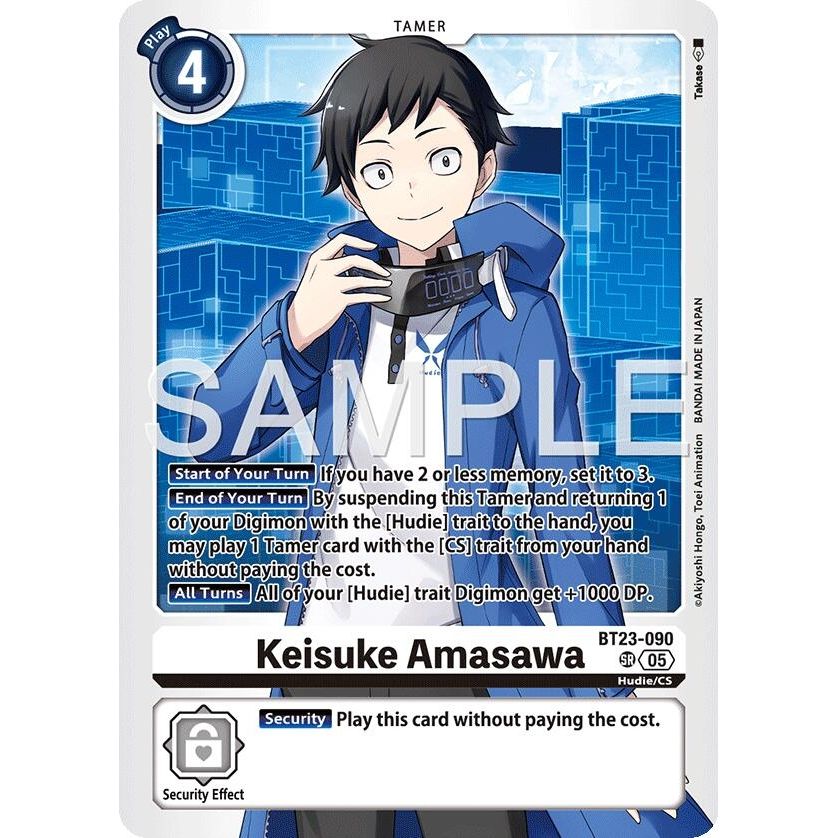 Image for Keisuke Amasawa (BT23-090 SR) (BT-23) - Digimon Card Game