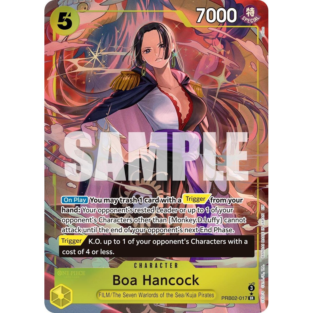 Image for Boa Hancock (Alternate Art) (PRB02-017) (PRB-02) - One Piece Card Game