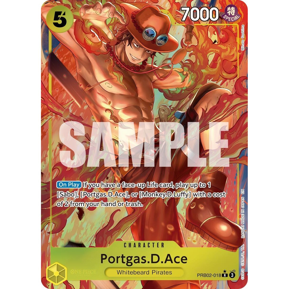 Image for Portgas.D.Ace - PRB02-018 (Alternate Art) (PRB02-018) (PRB-02) - One Piece Card Game