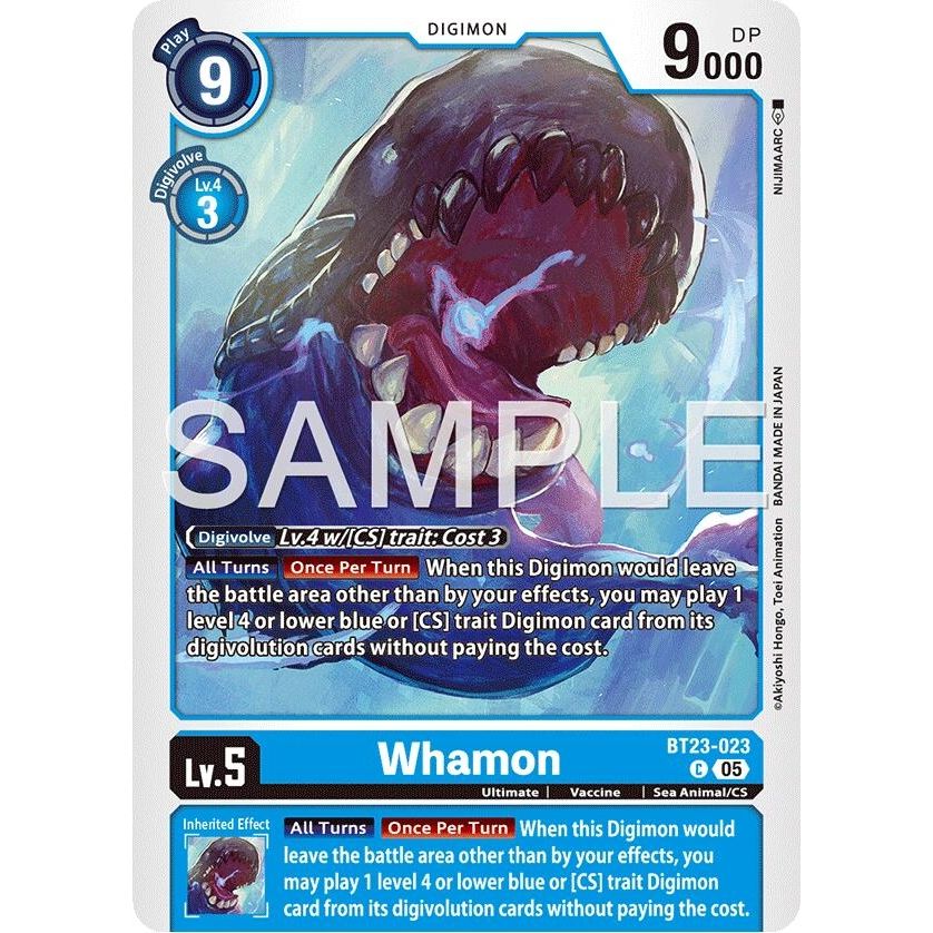 Image for Whamon (BT23-023 C) (BT-23) - Digimon Card Game