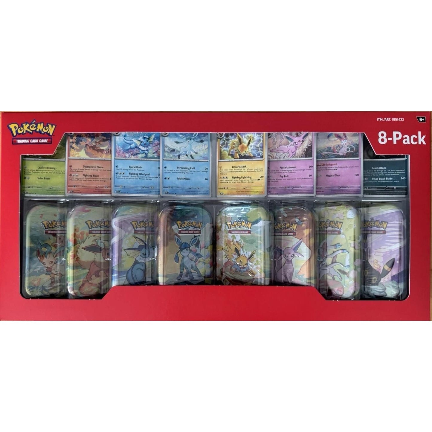 Image for Costco Prismatic Evolutions 8-Pack Mini Tins - Pokemon