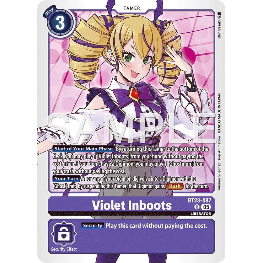 Image for Violet Inboots (BT23-087 R) (BT-23) - Digimon Card Game