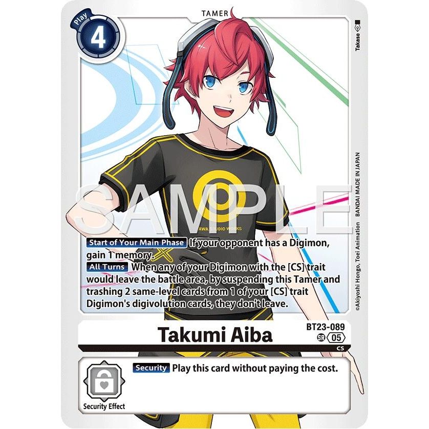 Image for Takumi Aiba (BT23-089) (BT-23) - Digimon Card Game