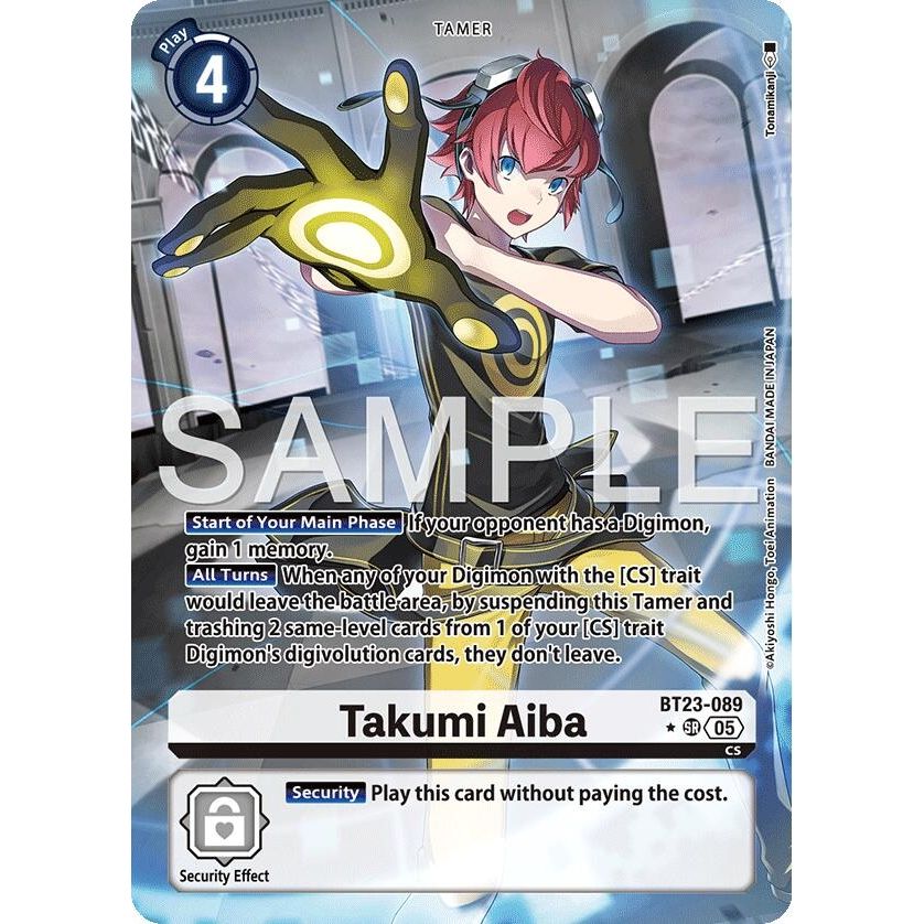 Image for Takumi Aiba (Alternate Art) (BT23-089) (BT-23) - Digimon Card Game