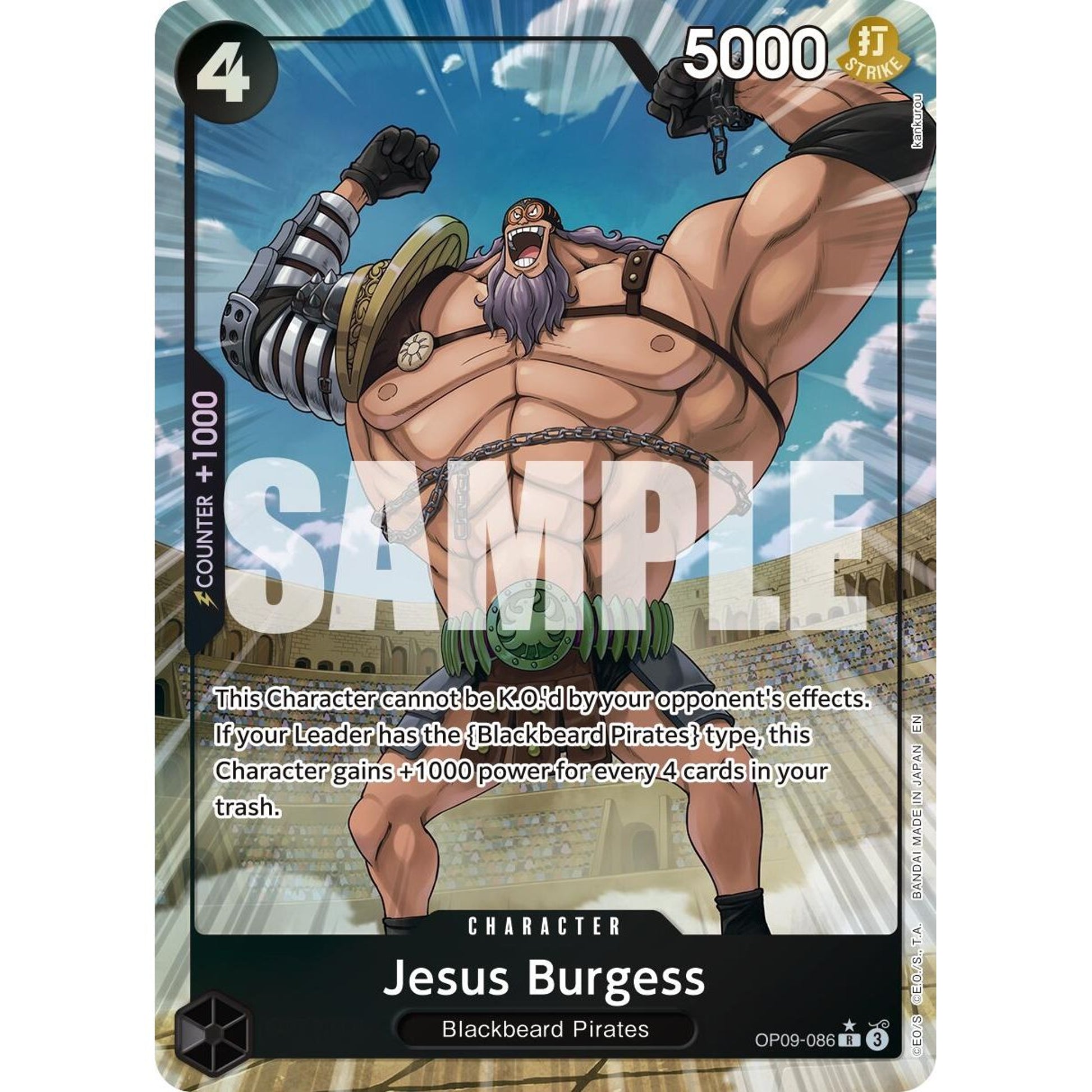 Image for Jesus Burgess (Alternate Art) (OP09-086) (PRB-02) - One Piece Card Game
