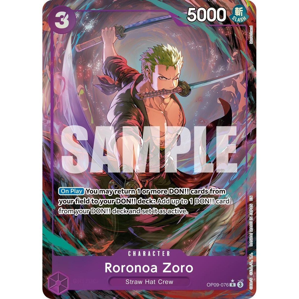Image for Roronoa Zoro - OP09-076 (Alternate Art) (OP09-076) (PRB-02) - One Piece Card Game