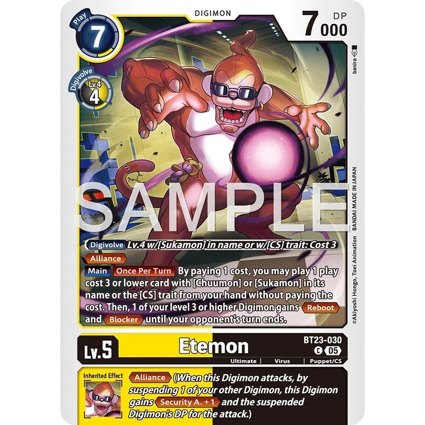 Image for Etemon (BT23-030 C) (BT-23) - Digimon Card Game