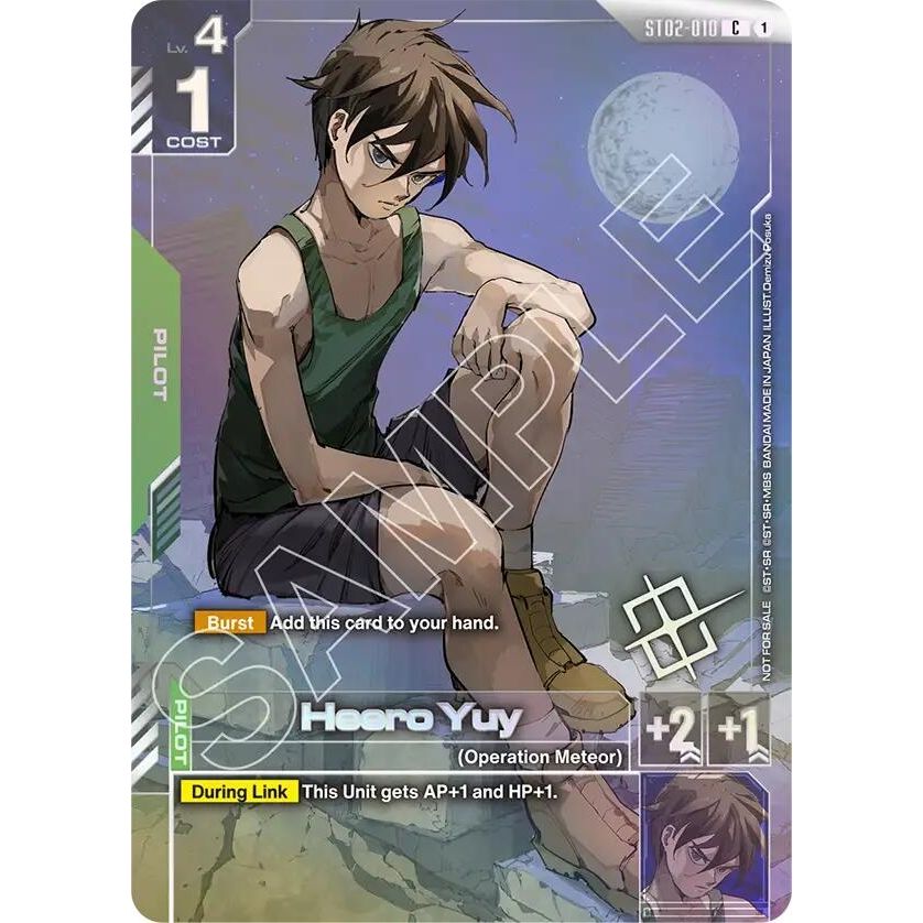Image for Heero Yuy (Championship Finalist Card 01) (ST02-010) (GCG-PR) - Gundam Card Game