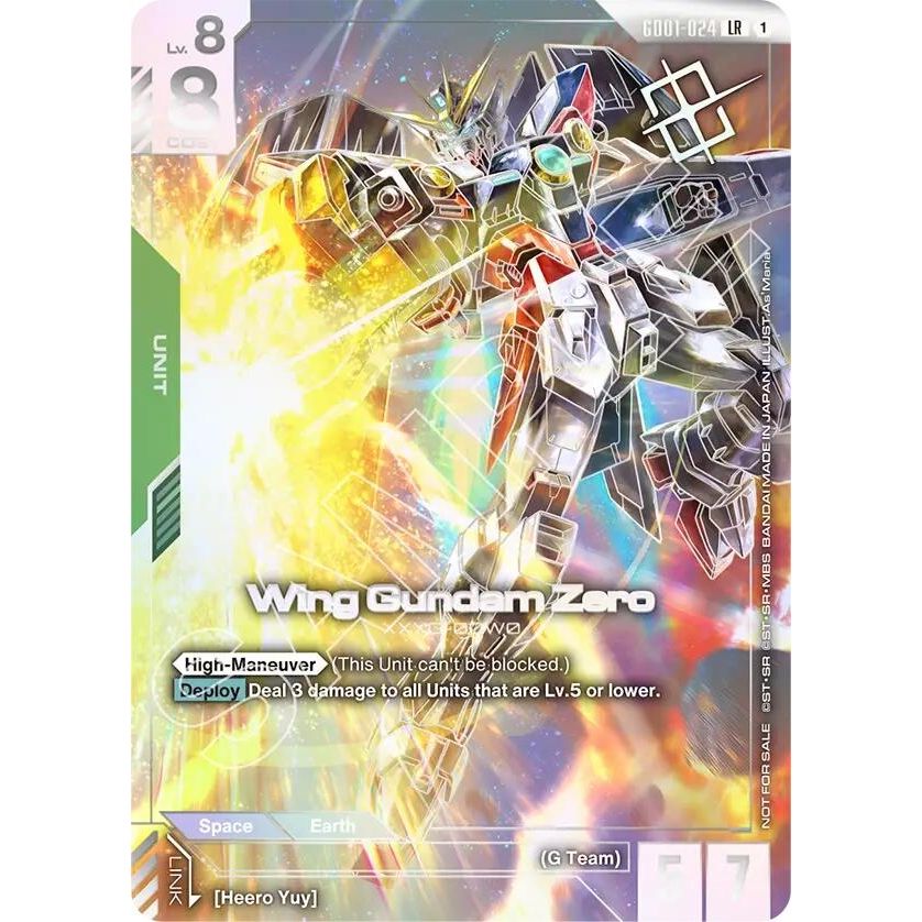 Image for Wing Gundam Zero (Championship Winner Card 01) (GD01-024) (GCG-PR) - Gundam Card Game