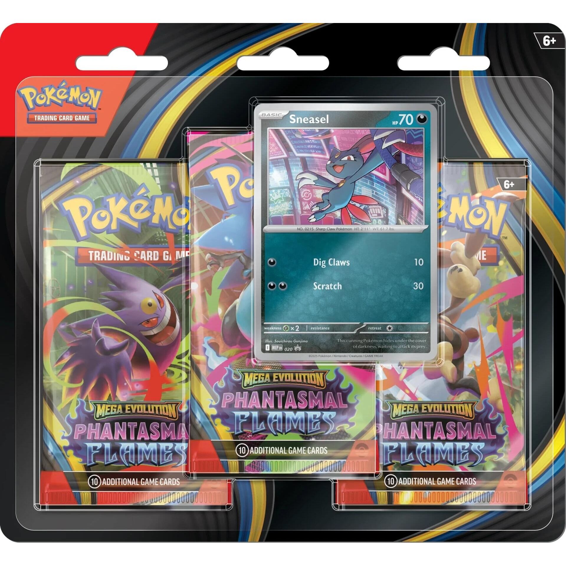 Image for Phantasmal Flames 3 Pack Blister [Sneasel] - Pokemon