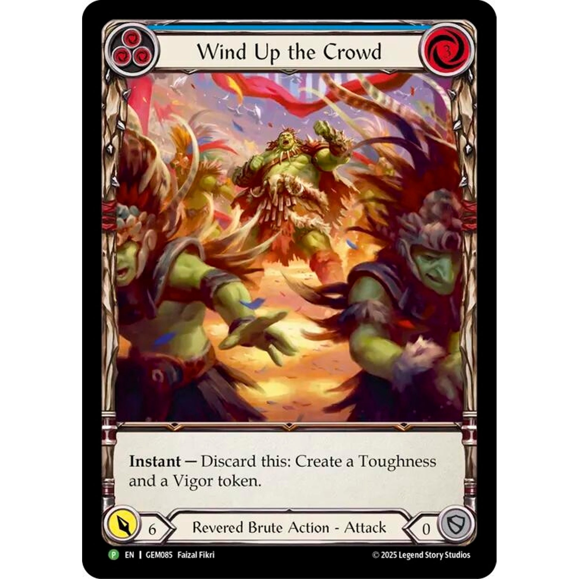 Image for Wind Up the Crowd (GEM085) (GEM) - Flesh and Blood TCG
