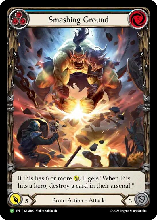 Image for Smashing Ground (GEM100) (GEM) - Flesh and Blood TCG