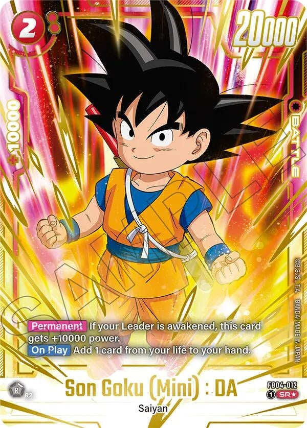 Image for Son Goku (Mini) : DA - FB04-012 (Gold) (FB04-012) (DBSFW_PR) - Dragon Ball Super: Fusion World