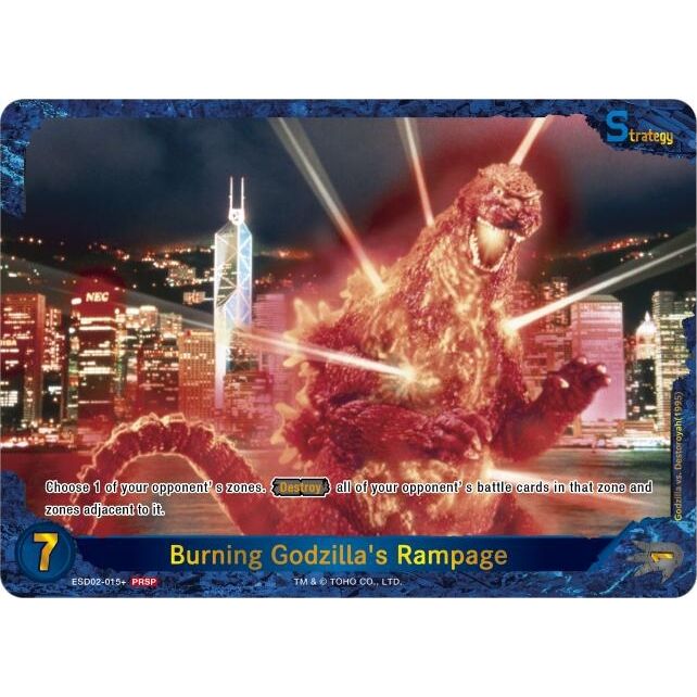 Image for Burning Godzilla's Rampage (ESD02-015+) (ESD02-015+) (PR) - Godzilla Card Game