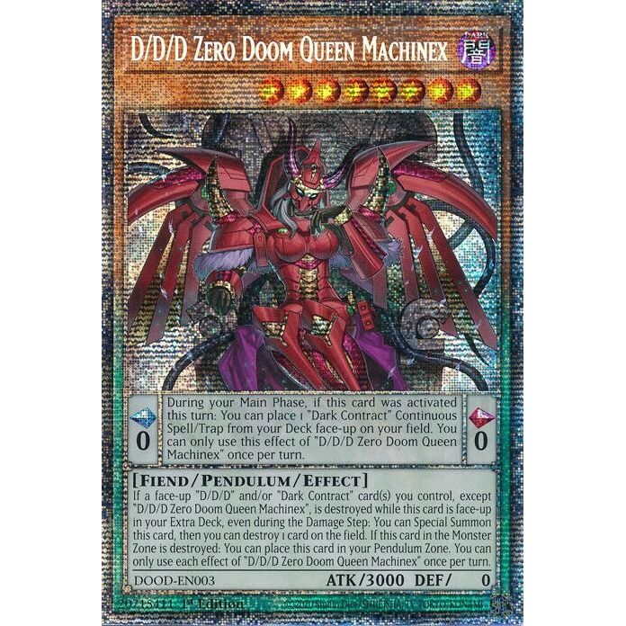 Image for D/D/D Zero Doom Queen Machinex (Starlight Rare) (DOOD-EN003) (DOOD) - YuGiOh