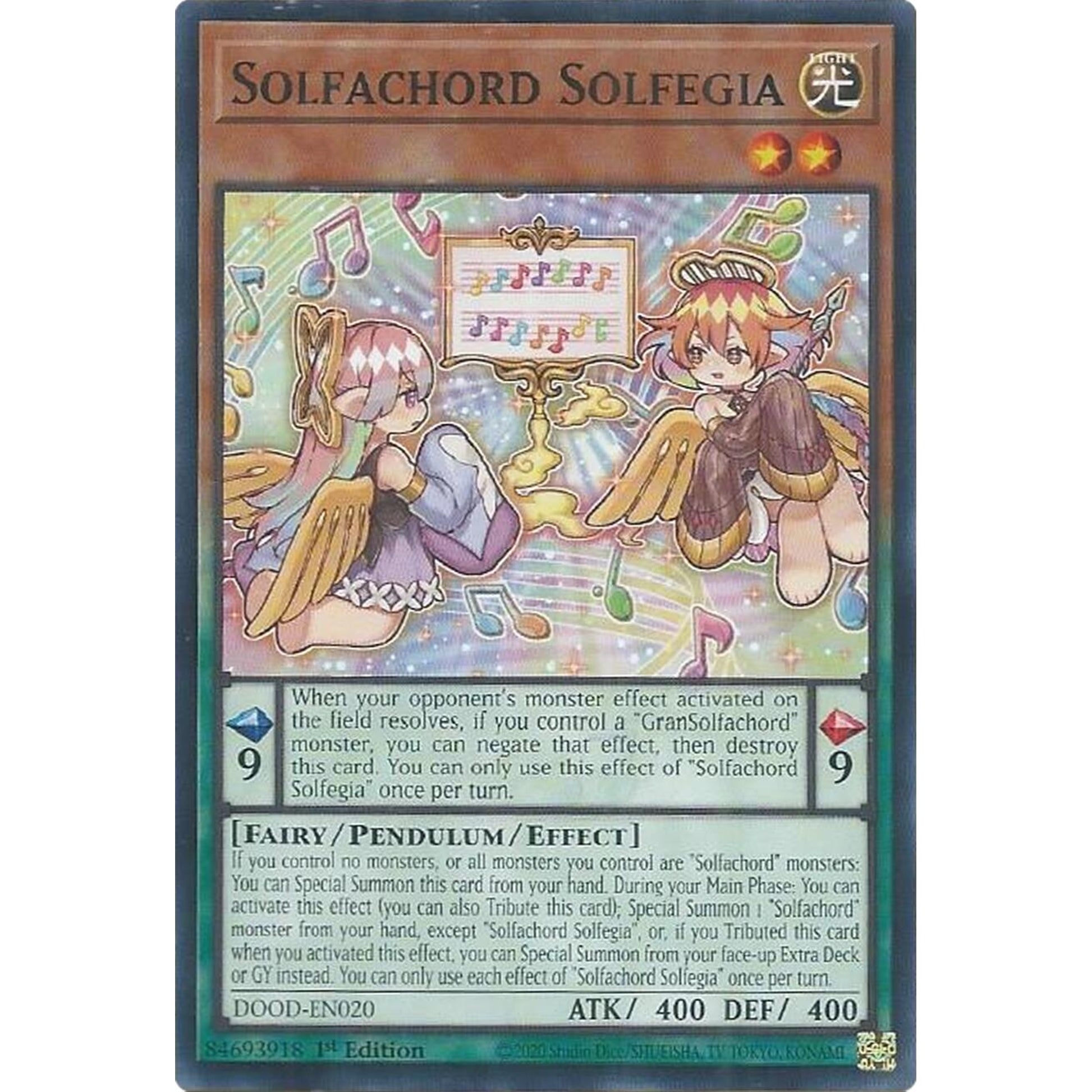 Image for Solfachord Solfegia (DOOD-EN020) (DOOD) - YuGiOh