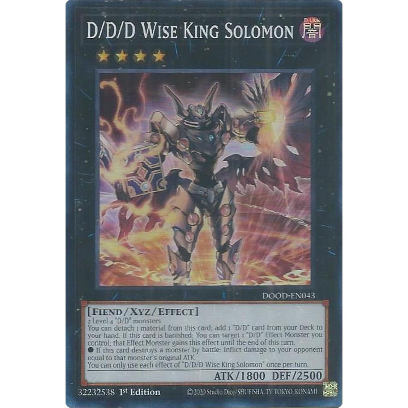 Image for D/D/D Wise King Solomon (DOOD-EN043) (DOOD) - YuGiOh