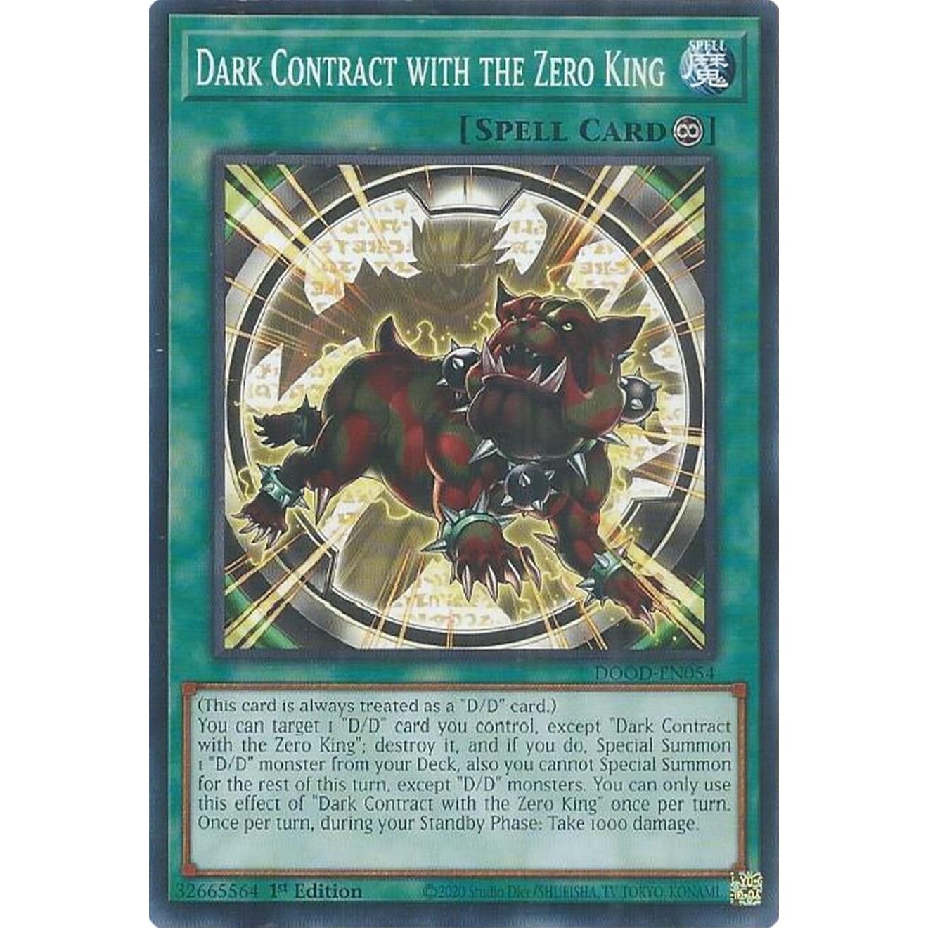 Image for Dark Contract with the Zero King (DOOD-EN054) (DOOD) - YuGiOh