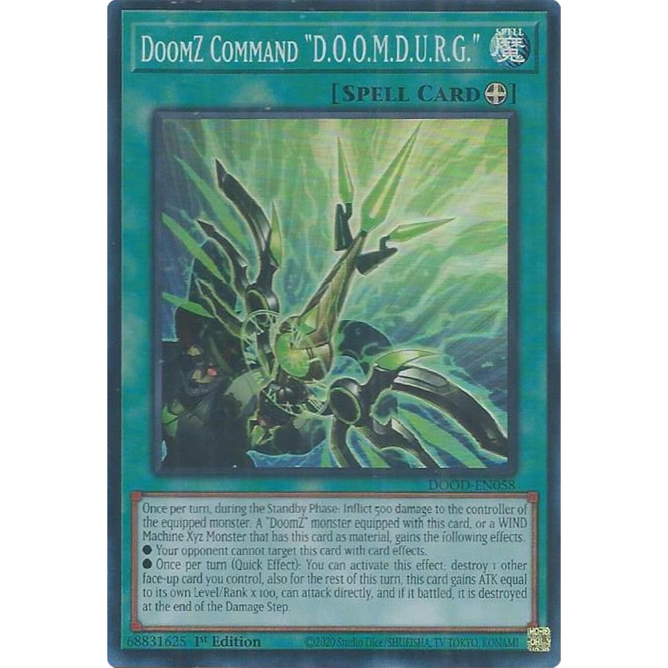 Image for DoomZ Command "D.O.O.M.D.U.R.G." (DOOD-EN058) (DOOD) - YuGiOh