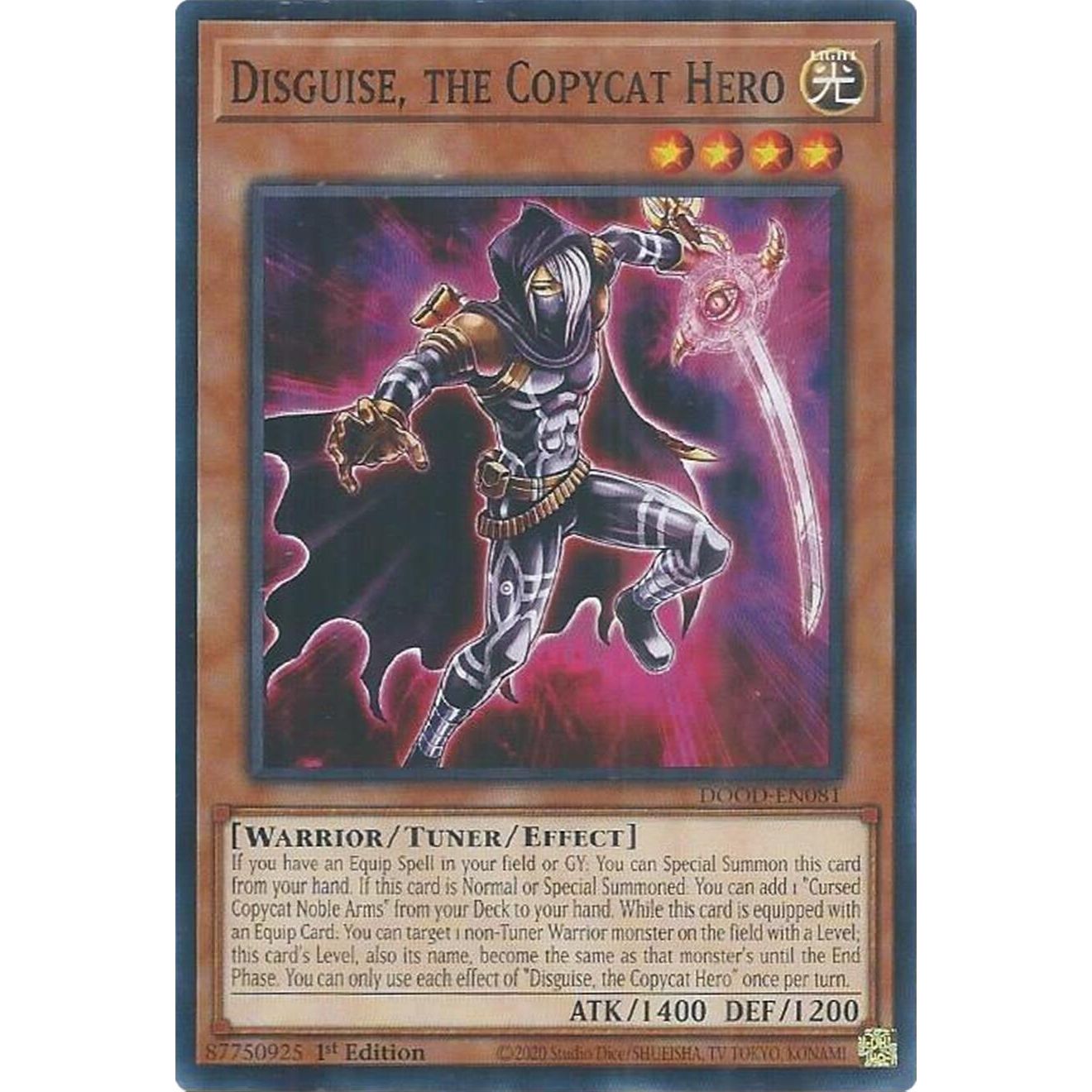 Image for Disguise, the Copycat Hero (DOOD-EN081) (DOOD) - YuGiOh