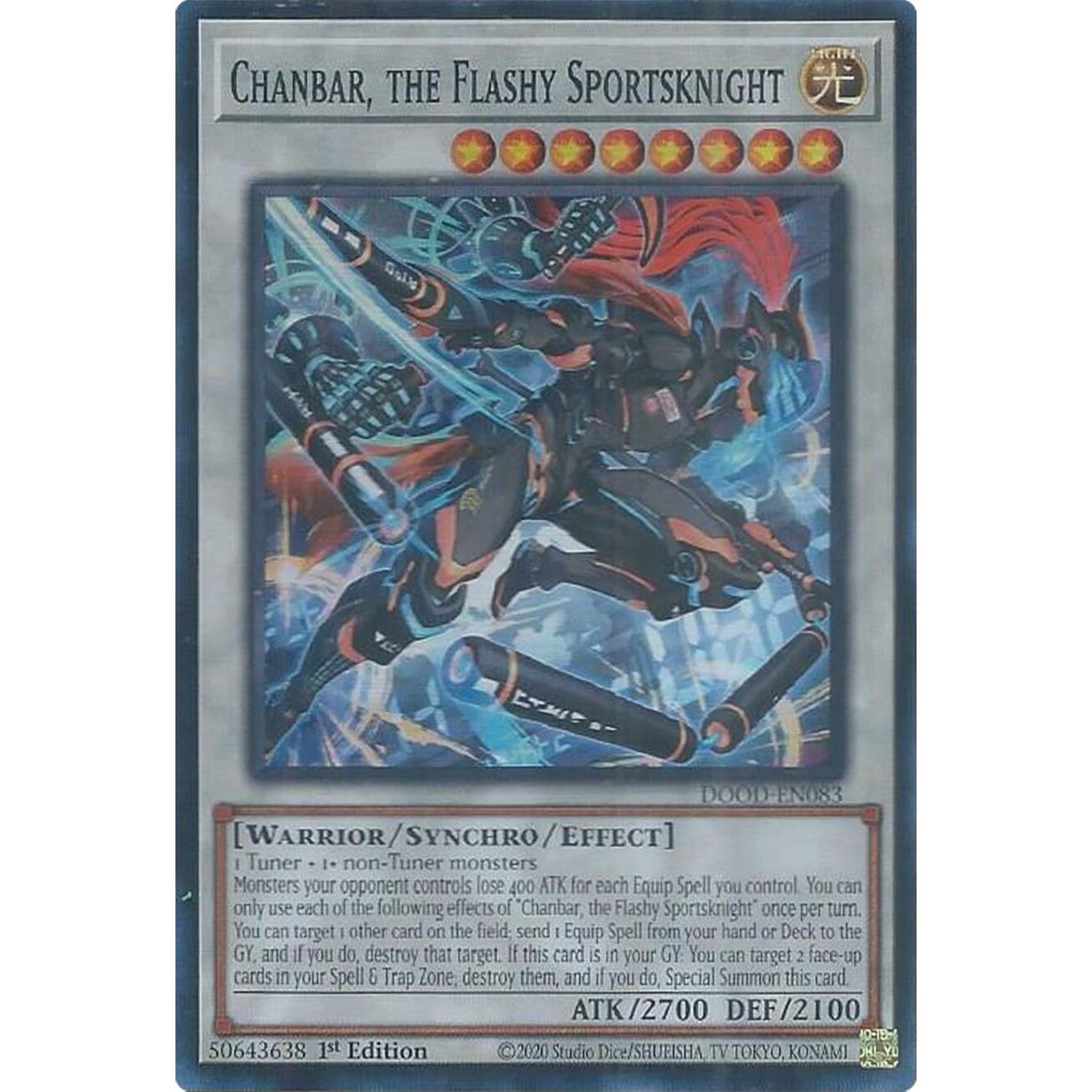 Image for Chanbar, the Flashy Sportsknight (DOOD-EN083) (DOOD) - YuGiOh