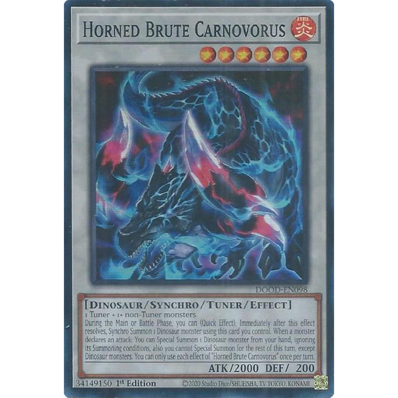 Image for Horned Brute Carnovorus (DOOD-EN098) (DOOD) - YuGiOh