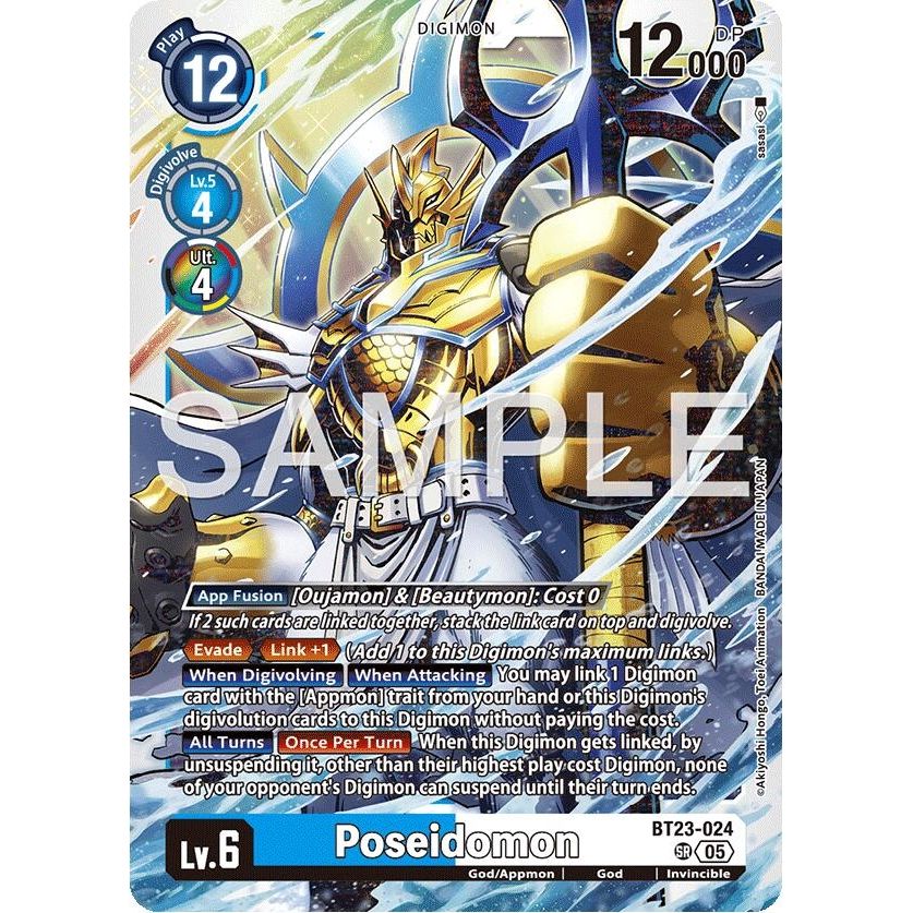 Image for Poseidomon (BT23-024) (BT-23) - Digimon Card Game