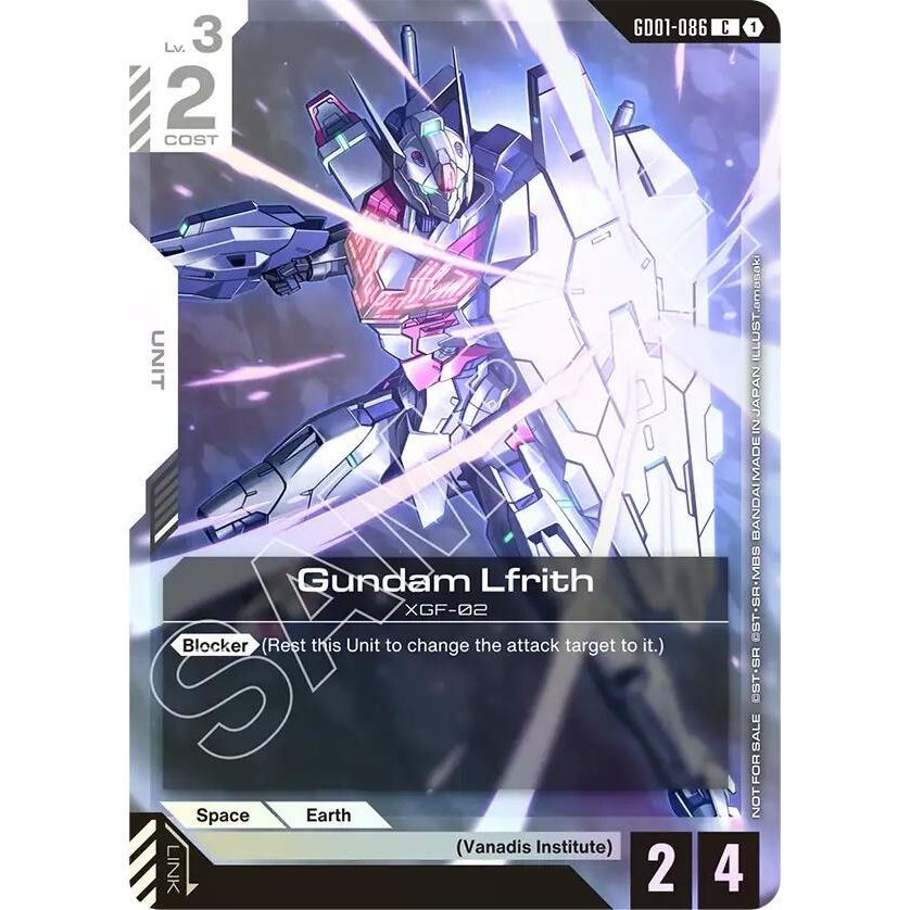 Image for Gundam Lfrith (Championship Participation Pack 01) (GD01-086) (GCG-PR) - Gundam Card Game