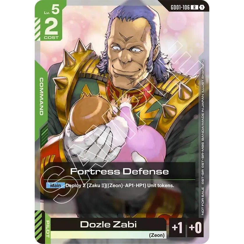 Image for Fortress Defense (Championship Participation Pack 01) (GD01-106) (GCG-PR) - Gundam Card Game