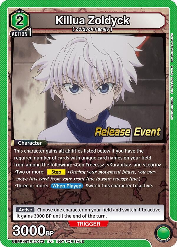 Image for Killua Zoldyck (072) (UEPR/HTR-2-072) (UEX04BT_RE) - Union Arena