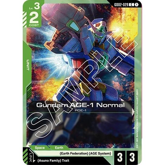 Image for Gundam AGE-1 Normal (GD02-029) (GD02-029) (GD02) - Gundam Card Game