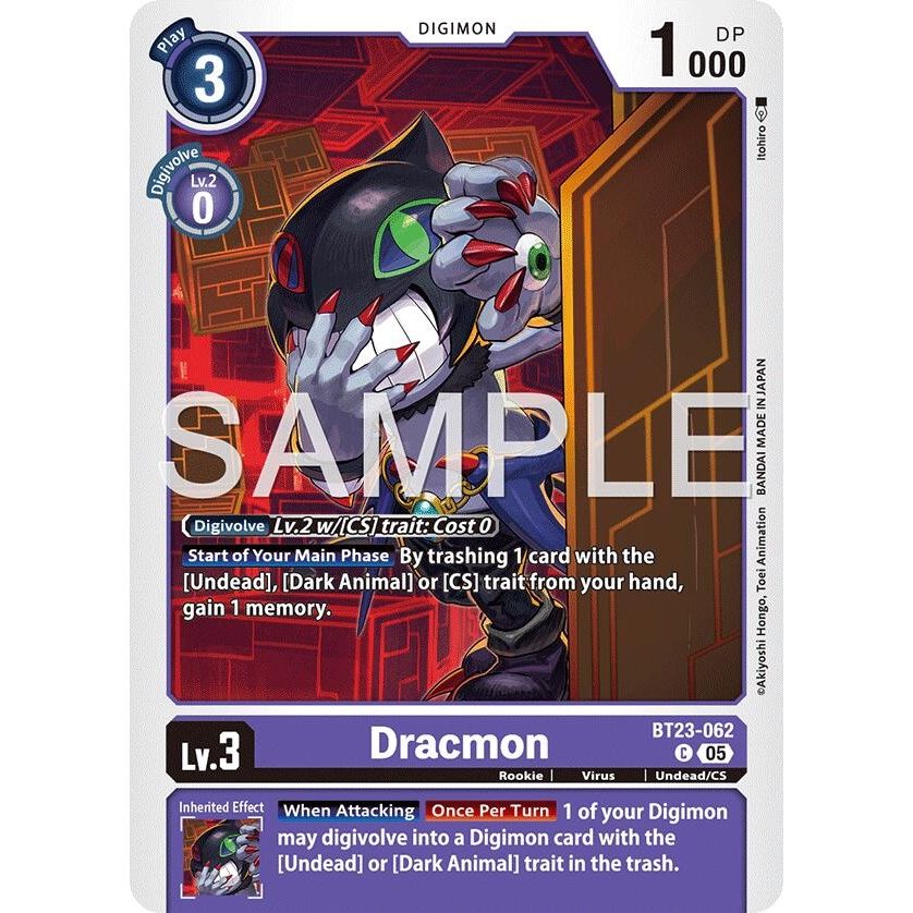 Image for Dracmon (BT23-062 C) (BT-23) - Digimon Card Game