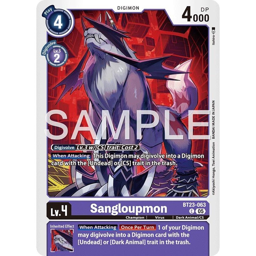 Image for Sangloupmon (BT23-063 C) (BT-23) - Digimon Card Game