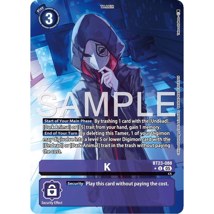 Image for K (Alternate Art) (BT23-088 U) (BT-23) - Digimon Card Game