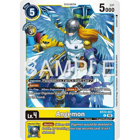 Image for Angemon (BT23-027 C) (BT-23) - Digimon Card Game